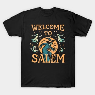 Welcome to Salem Halloween Witch Souvenir T-Shirt